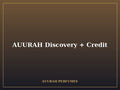 AUURAH Discovery + Credit - Luxury Eau de Parfum