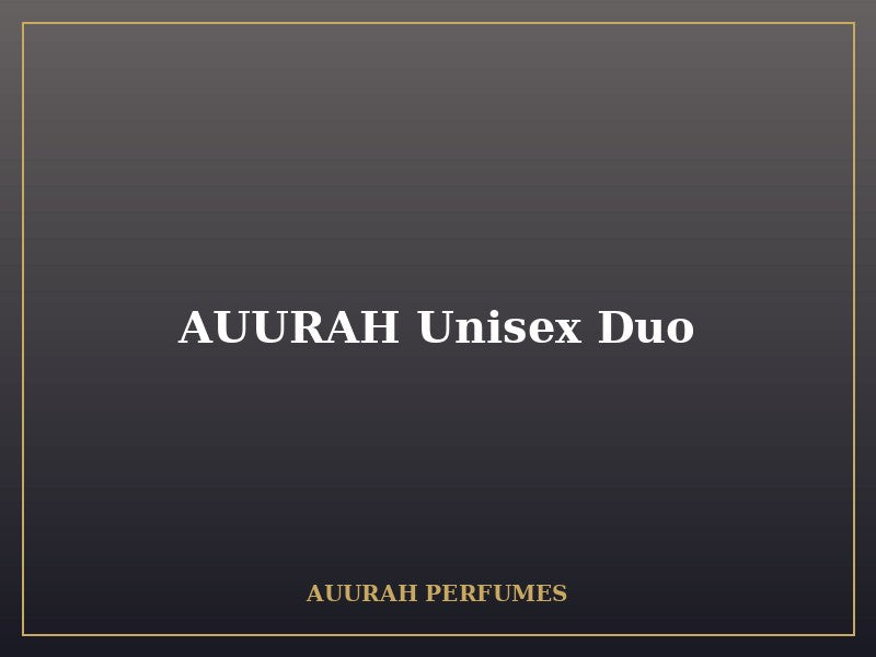 AUURAH Unisex Duo - Luxury Eau de Parfum