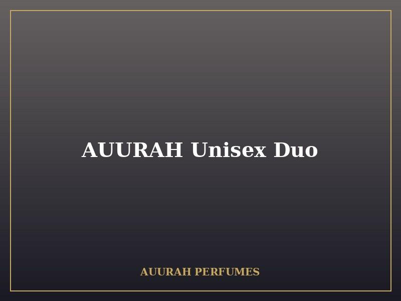 AUURAH Unisex Duo - Luxury Eau de Parfum